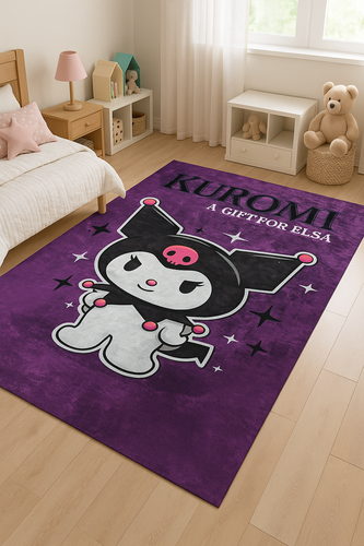 فرش مدرن طرح کرومی اتاق کودک