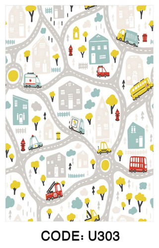 فرشینه اتاق کودک طرح شهر